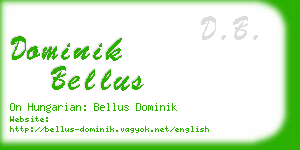 dominik bellus business card